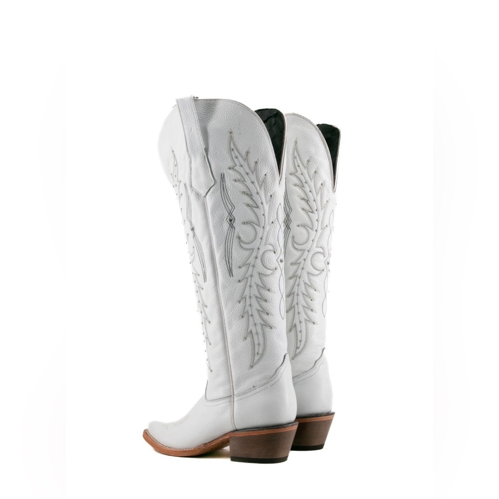 🔥NIB W/Tags ROCKEM Paulina Tall Wide Calf Friendly Snip Toe Cowgirl Boots Size 7 - Picture 17 of 17